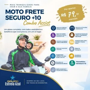 SUPER COMBO ASSIST MOTO FRETE PROTEGIDO + 10
