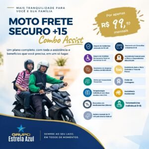 SUPER COMBO ASSIST MOTO FRETE PROTEGIDO +15