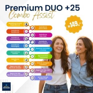 PLANO SUPER COMBO ASSIST PREMIUM DUO  02 PESSOAS  (8 coberturas)