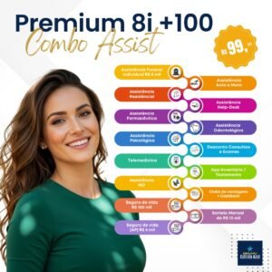 PLANO SUPER COMBO ASSIST PREMIUM 8 +100  INDIVIDUAL (15 produtos)