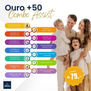 PLANO SUPER COMBO ASSIST OURO +50  FAMILIAR  (15 produtos)