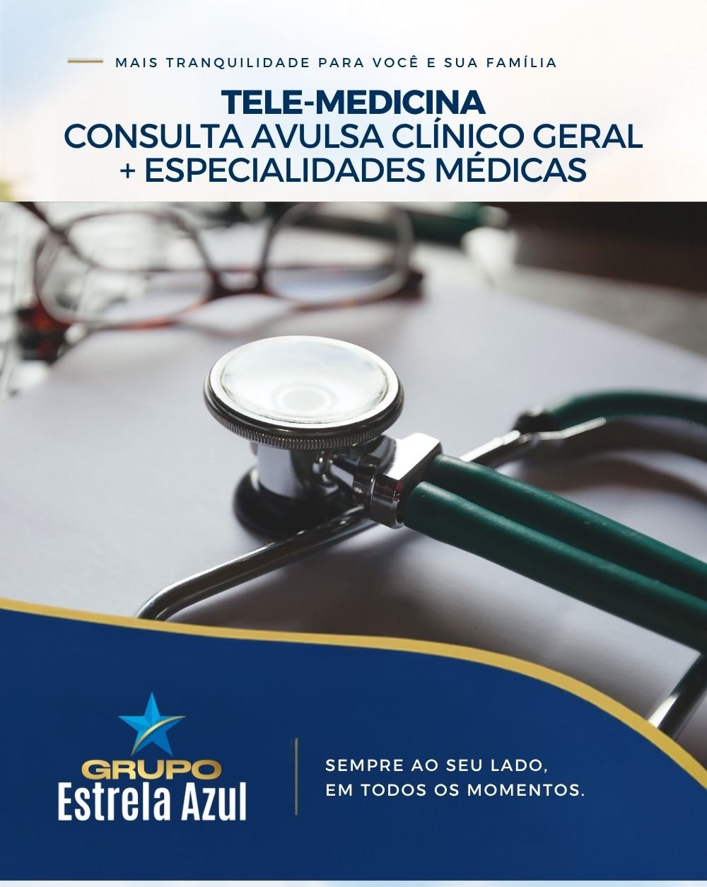 TELEMEDICINA – CONSULTA AVULSA (Clinico Geral + Especialidades médicas)