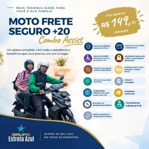 SUPER COMBO ASSIST MOTO FRETE PROTEGIDO +20